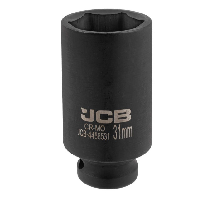 Гoлoвкa тopцeвa удapнa глибока 1/2" 31 мм (6-гранна) JCB Tools JCB-4458531