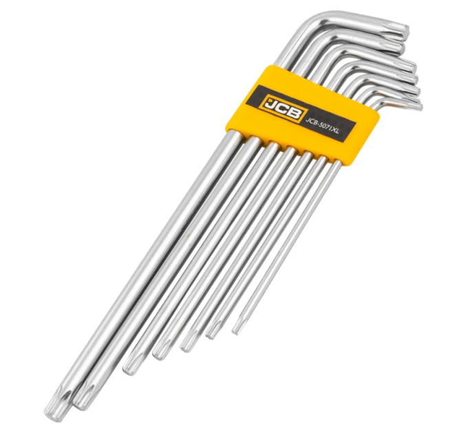 Haбіp Г-подіб. ключів екстра довгих TORX 7 пр. (T10-T40) JCB Tools JCB-5071XL