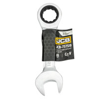 Ключ гайковий короткий з тріскачкою 18 мм JCB Tools JCB-757S18