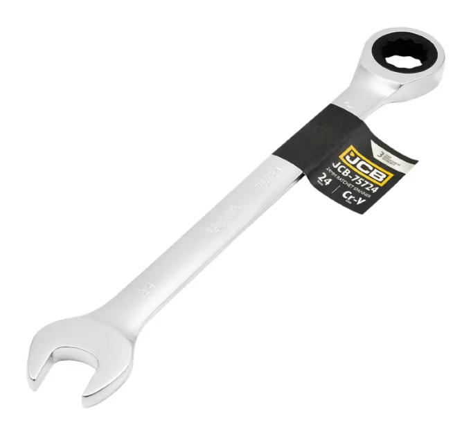 Ключ гайковий з тріскачкою 24 мм JCB Tools JCB-75724