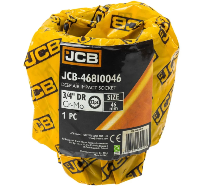 Головка торцева ударна глибока 3/4" 46 мм (12-гр.) JCB Tools JCB-46810046