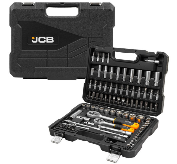 Набір інструментів 94 пр. 1/4", 3/8" (6-гр.) (4-22 мм) JCB Tools JCB-4941-5DS