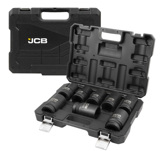 Набір головок ударних глибоких 8 од. 1'' (6-гр.) JCB Tools JCB-8081-5MPB