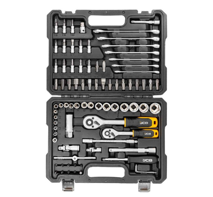 Набір інструментів 82 пр. 1/4", 3/8" (6-гр.) (4-22 мм) JCB Tools JCB-4821-5DS