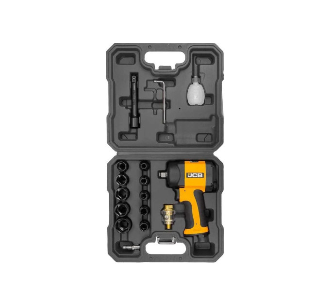 Гайковерт пневматичний ударинй 1/2" (з комплектом головок) JCB Tools JCB-RP9515 KIT