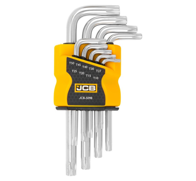Haбіp Г-подіб. ключів TORX 9 пр. (T10-T50) JCB Tools JCB-5098