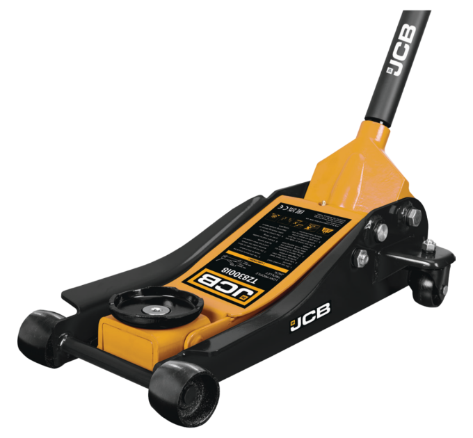 Домкрат підкатний гідравлічний низькопрофільний (87-455 мм) 2,5т JCB Tools JCB-TZ830018