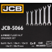 Набір розрізних ключів в чохлі 6 пр. JCB Tools JCB-5066