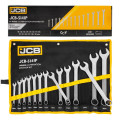 Набір ключів ріжково-накидних в чохлі 14 пр. (10-32 мм) JCB Tools JCB-5141P