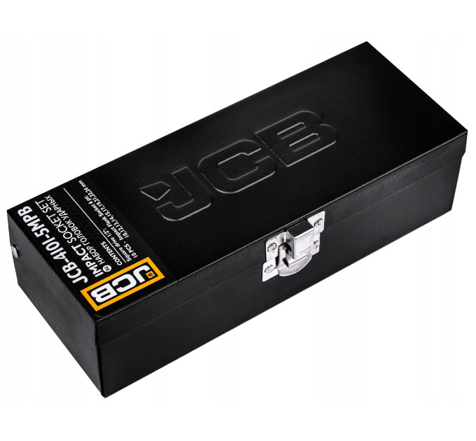 Набір головок ударних в металевому кейсі 10 од. 1/2" (6-гр.) JCB Tools JCB-4101-5MPB