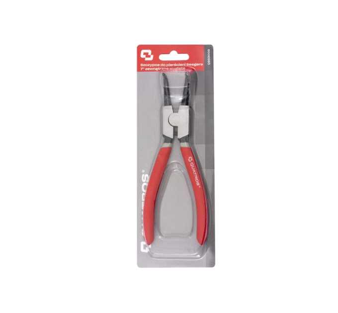 Кліщі для стопорних кілець 7" зовнішні зігнуті QUATROS QS53008