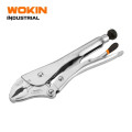 Кліщі зажимні гейферні з овальними губками 10″ WOKIN WK-103110