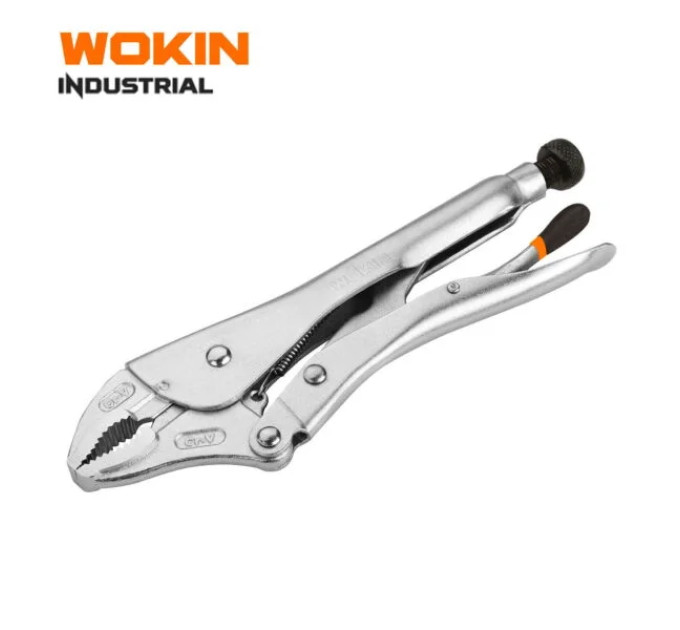 Кліщі зажимні гейферні з овальними губками 10″ WOKIN WK-103110
