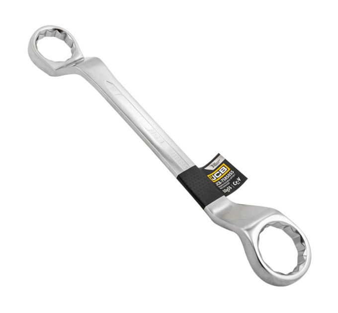 Ключ накидний 50х55 мм відігнутий на 45 градусів JCB Tools JCB-7585055