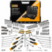 Набір інструменту комбінований 218 пр. 1/4", 3/8", 1/2" (6-гр.) (4-22 мм) JCB Tools JCB-42182-5