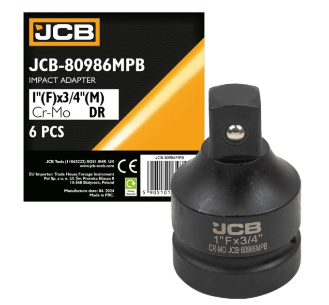 Ударний адаптер 1"(F) x 3/4"(M) JCB Tools JCB-80986MPB