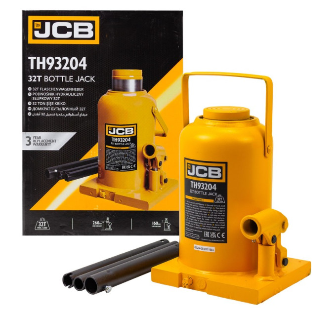 Домкрат пляшковий (260-420 мм) 32т JCB Tools JCB-TH93204