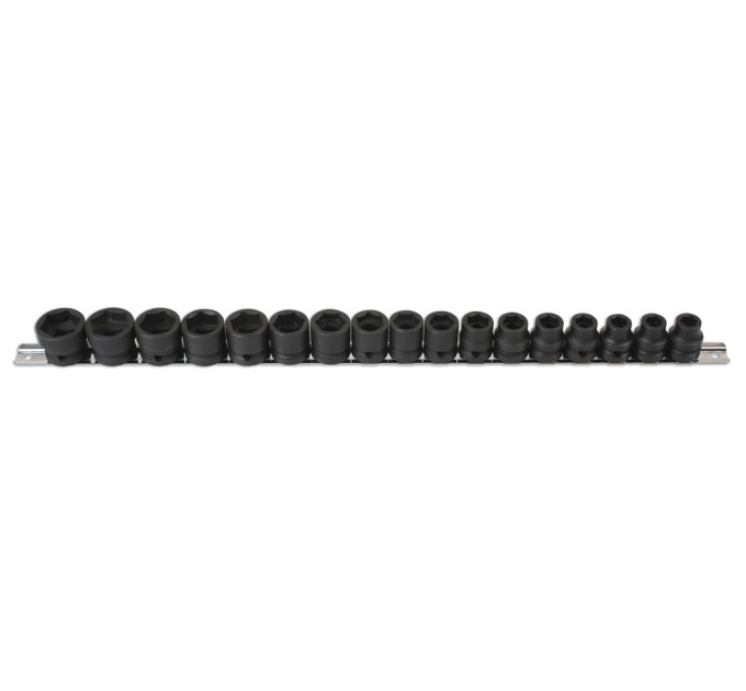 Набір низькопрофільних ударних головок 1/2" (17 предм.) QUATROS QS50117