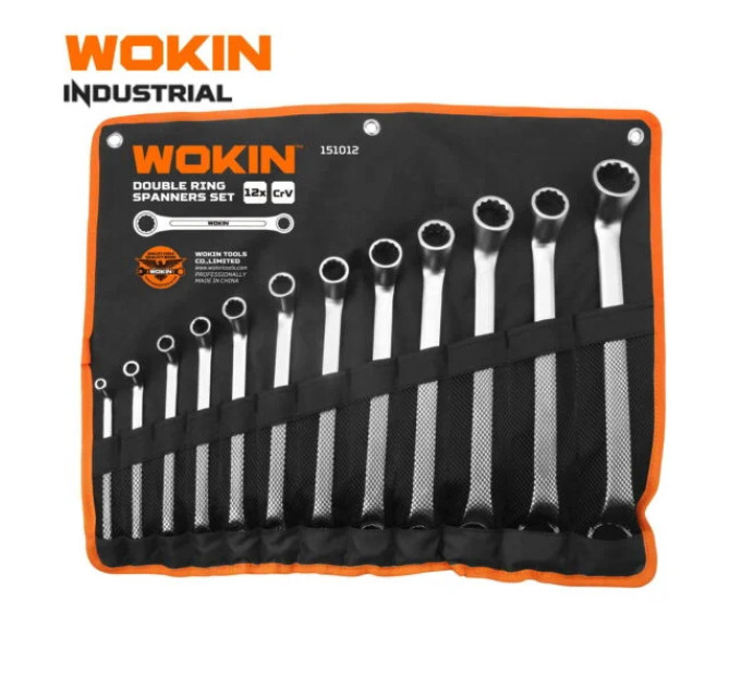 Набір накидних ключів 12 пр. в чохлі WOKIN WK-151012