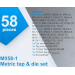 Набір метричних/дюймових мітчиків та плашок 58 пр.(М2-М12) в металевому кейсі Scheppach SCH-M058-1