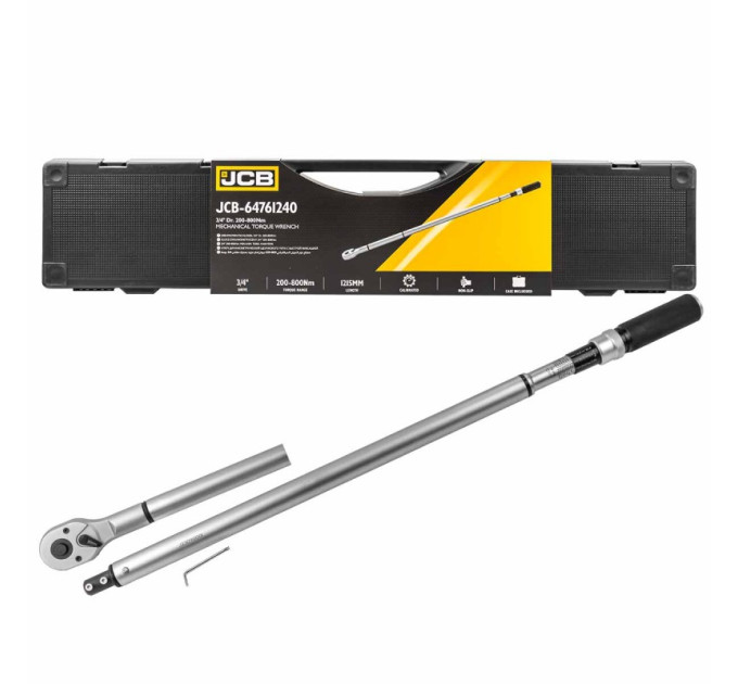 Динамометричний ключ 3/4" (200-800 Нм) JCB Tools JCB-64761240