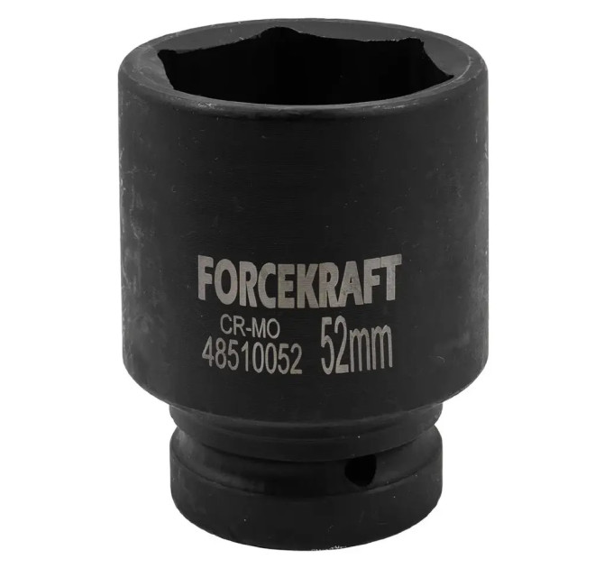 Головка торцева ударна глибока 1" 52 мм (6-гр.) FORCEKRAFT FK-48510052