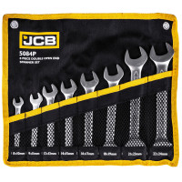 Набір ріжкових ключів в чохлі 8 пр. (8-24 мм) JCB Tools JCB-5084P