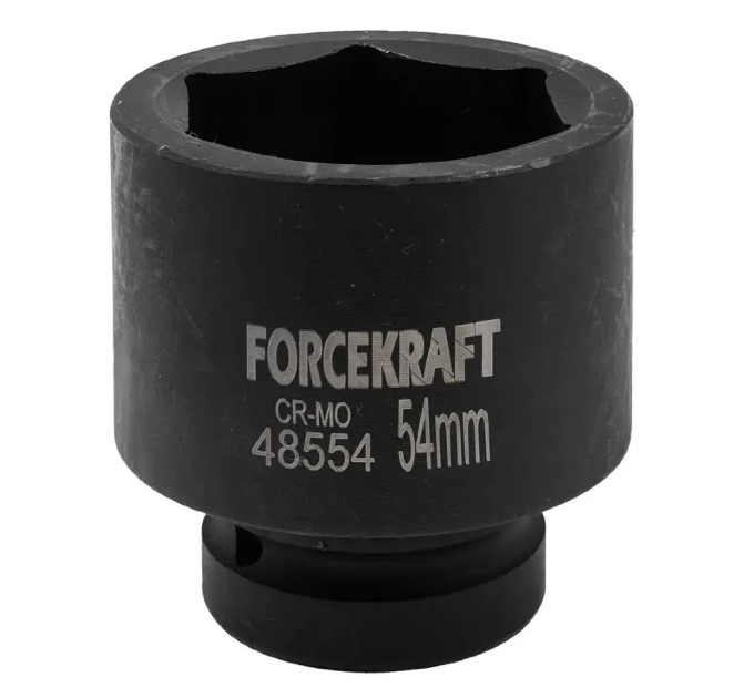 Головка торцева ударна 1" 54 мм (6-гр.) FORCEKRAFT FK-48554