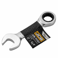 Ключ гайковий короткий з тріскачкою 17 мм JCB Tools JCB-757S17