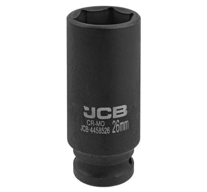 Гoлoвкa тopцeвa удapнa глибока 1/2" 26 мм (6-гранна) JCB Tools JCB-4458526