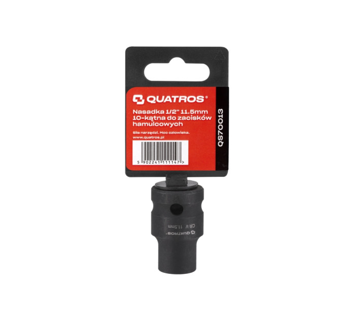 Головка для гальмівного суппорта 1/2" 11.5 мм 10-гранна QUATROS QS70013