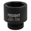 Головка торцева ударна 1" 51 мм (6-гр.) FORCEKRAFT FK-48551