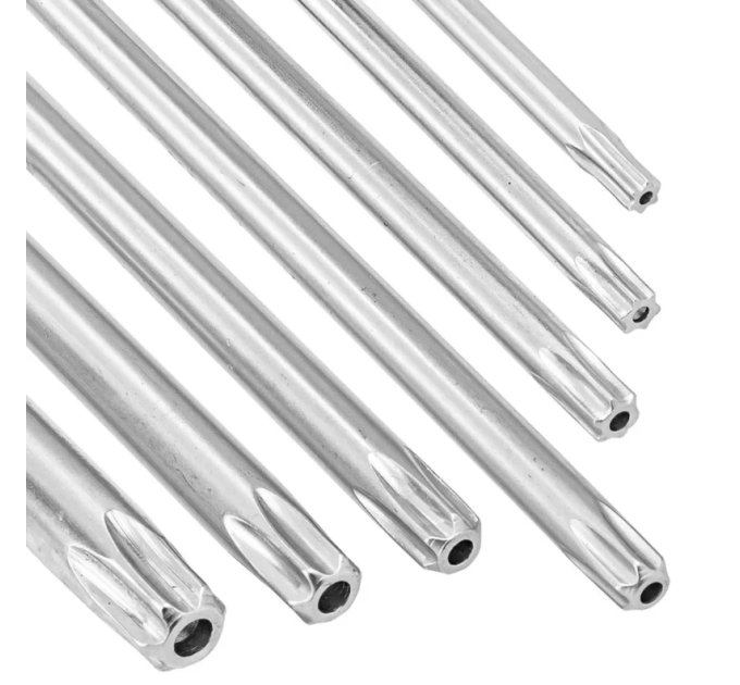 Haбіp Г-подіб. ключів подовжених з отвором TORX 7 пр. (T10H-T40H) JCB Tools JCB-5071TL