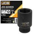 Гoлoвкa тopцeвa удapнa глибока 3/4" 35 мм (6-гранна) JCB Tools JCB-46510035