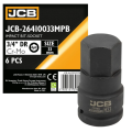 Головка-біта ударна HEX 3/4" 33 мм JCB Tools JCB-26410033MPB