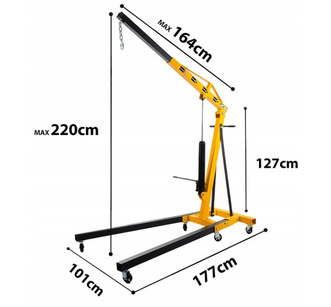 Підкатний кран для СТО 2т JCB Tools JCB-TH72004