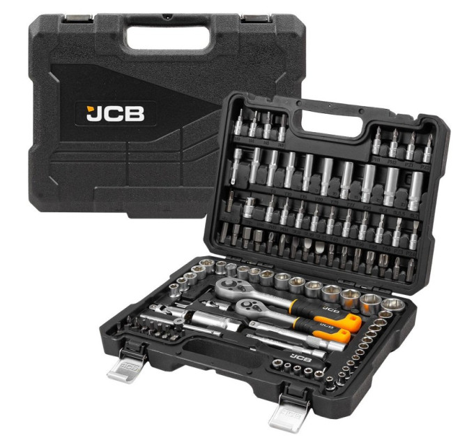 Набір інструментів 108 пр. 1/4", 3/8" (6-гр.) (4-22 мм) JCB Tools JCB-41082-5DS