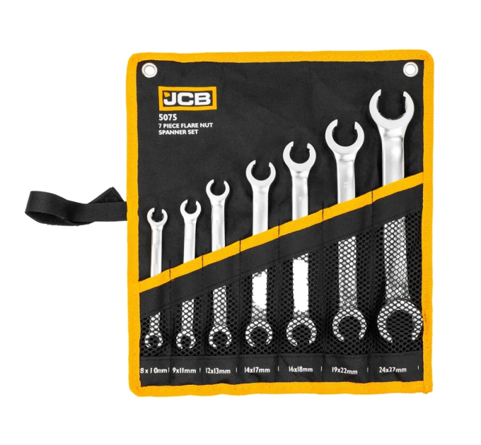 Набір розрізних ключів в чохлі 7 пр. JCB Tools JCB-5075