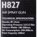Фарбопульт JCB Tools JCB-H827