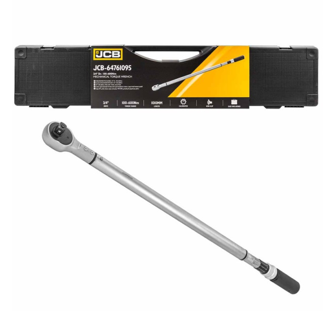 Динамометричний ключ 3/4" (100-600 Нм) JCB Tools JCB-64761095