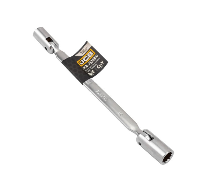 Ключ торцевий двосторонній з шарніром 8х10 мм JCB Tools JCB-7520810