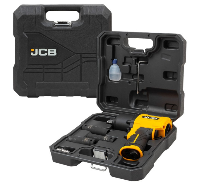 Гайковерт пневматичний 1/2" (з комплектом головок) 1450 Нм JCB Tools JCB-RP9510 KIT