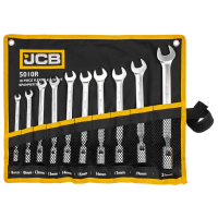 Набір ріжково-шарнірних ключів 10 пр. в чохлі (8-21 мм) JCB Tools JCB-5010R