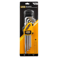 Набір Г-подібних екстрадовгих ключів HEX з кулею 10 пр. JCB Tools JCB-5102XLB