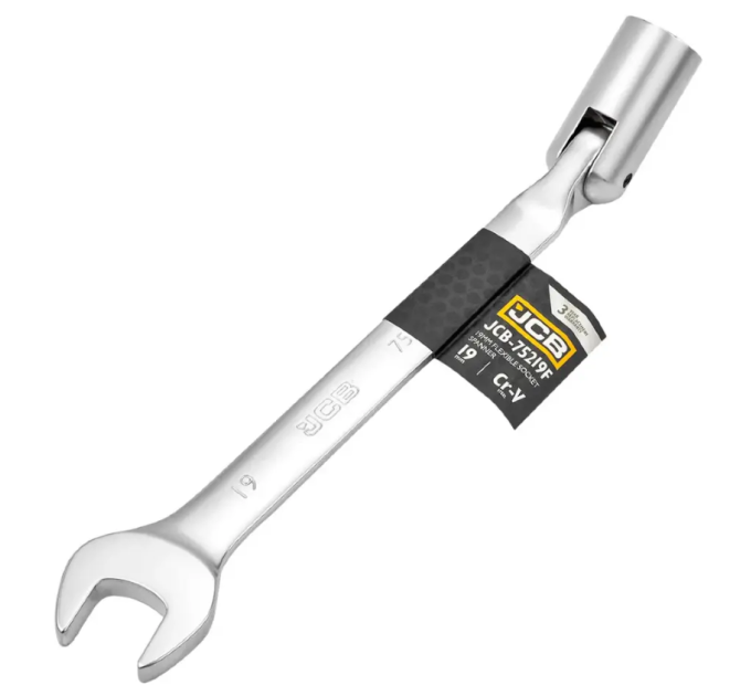 Ключ ріжково-шарнірний 19 мм JCB Tools JCB-75219F