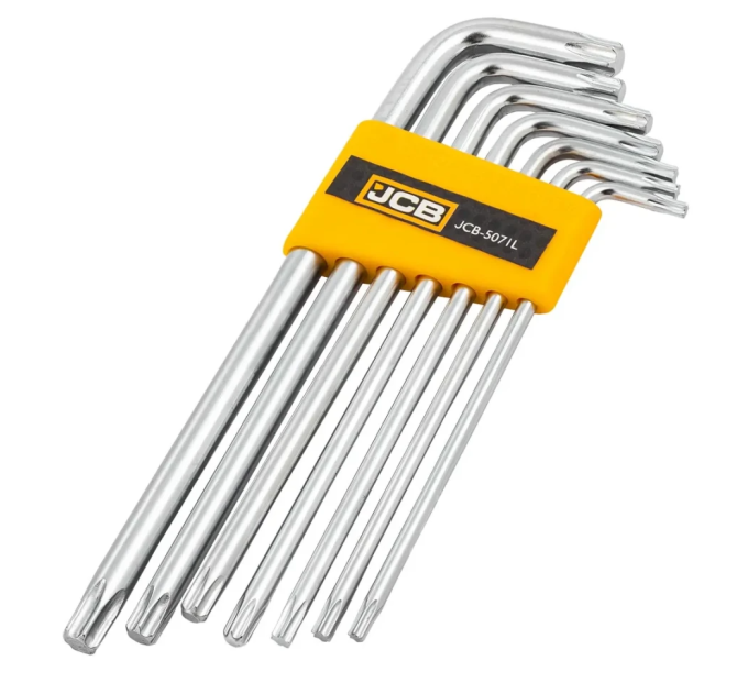 Haбіp Г-подіб. ключів подовжених TORX 7 пр. (T10-T40) JCB Tools JCB-5071L