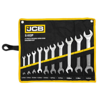 Набір ріжкових ключів в чохлі 10 пр. (6-27 мм) JCB Tools JCB-5102P