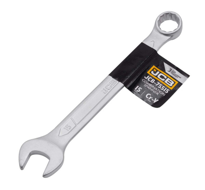 Ключ ріжково-накидний 15 мм JCB Tools JCB-75515
