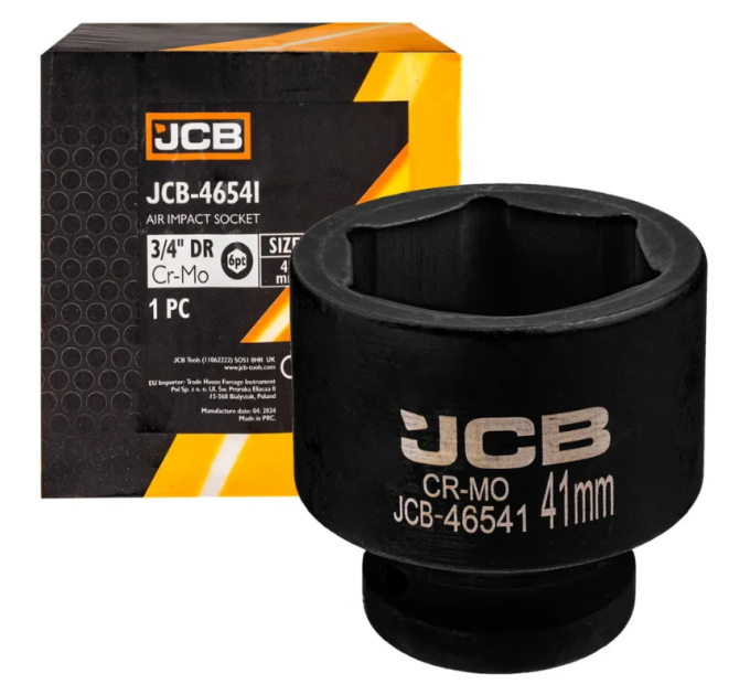Гoлoвкa тopцeвa удapнa 3/4" 41 мм (6-гранна) JCB Tools JCB-46541