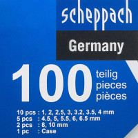 Набір свердл по металу (HSS) 100 пр. Scheppach SCH-924U100